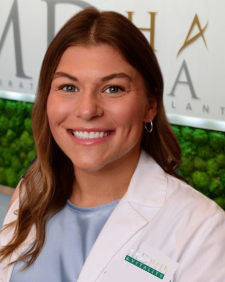 Maggie Schutte, PA-C and men’s hormone specialist at MD Hair Labs